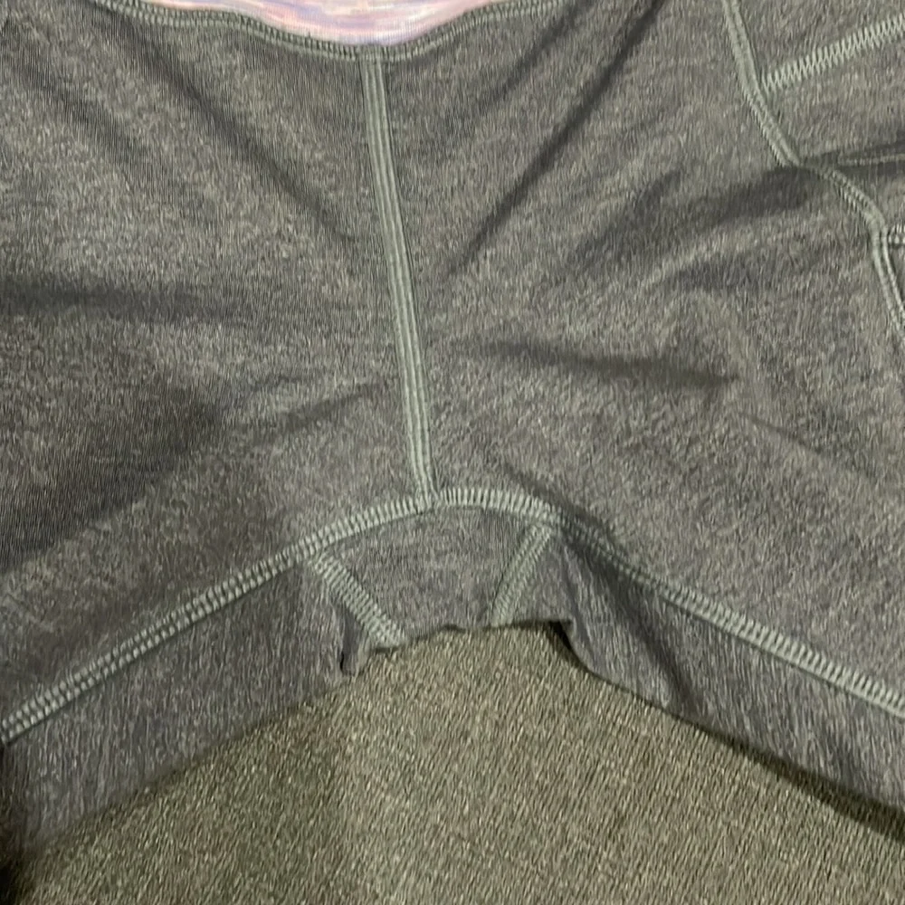 COPY - Ivivva Gray Crops size 12 with pink and purple waistband - Picture 3 of 13